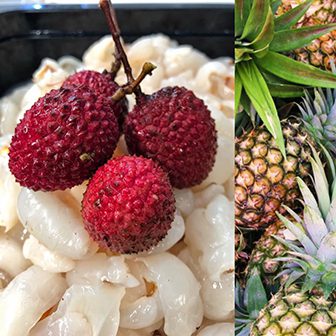 Pineapples & Lychees for Pineapple Lychee Cider at Goanna Brewing