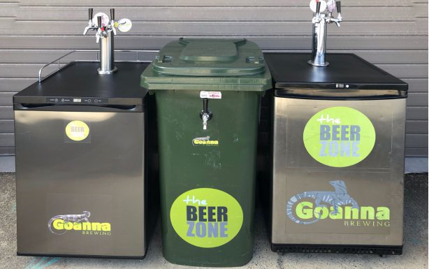 A variety of Kegerator for Party Hire at Goanna Brewing